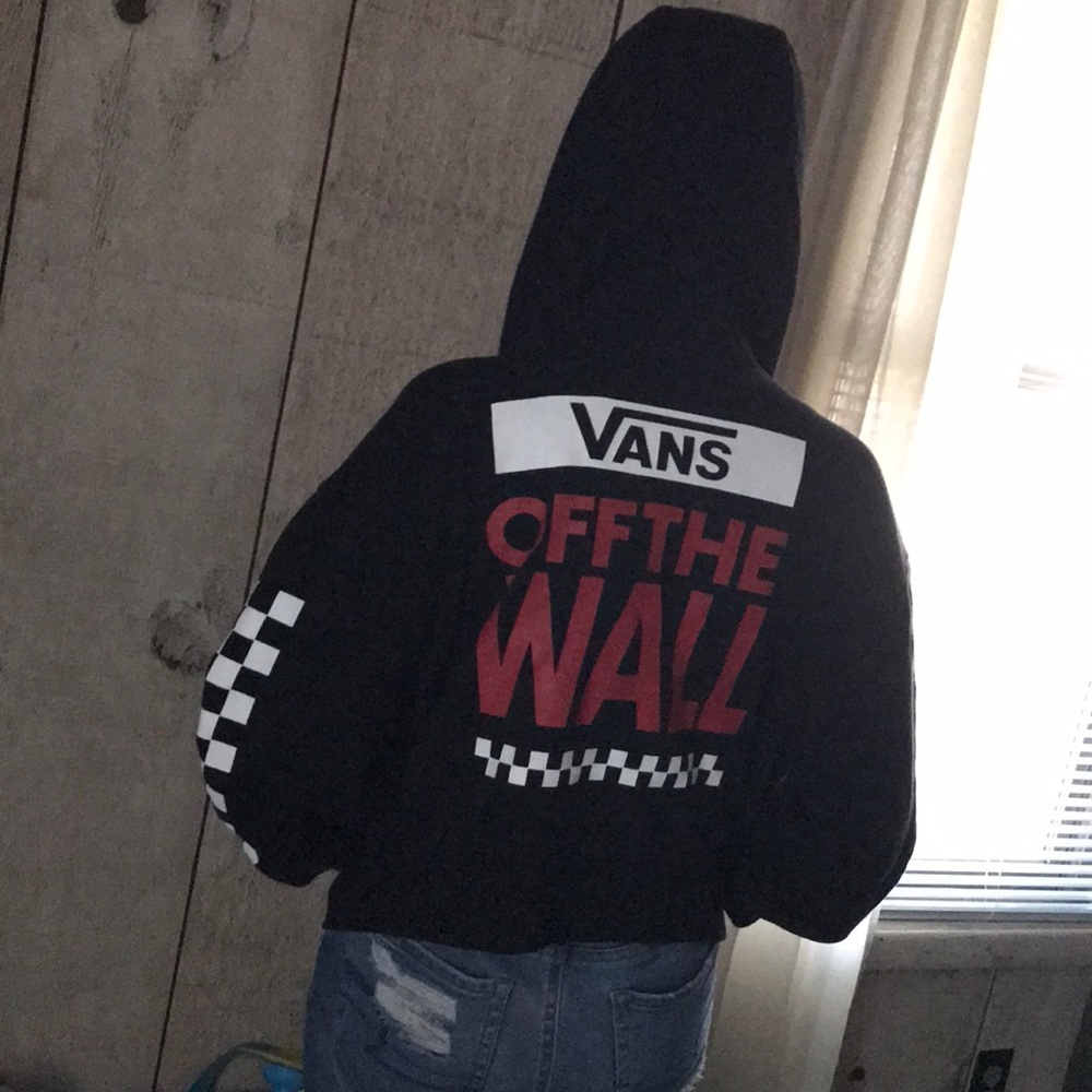 Cropped Vans jacket with hood SOLD!! DO NOT BUY